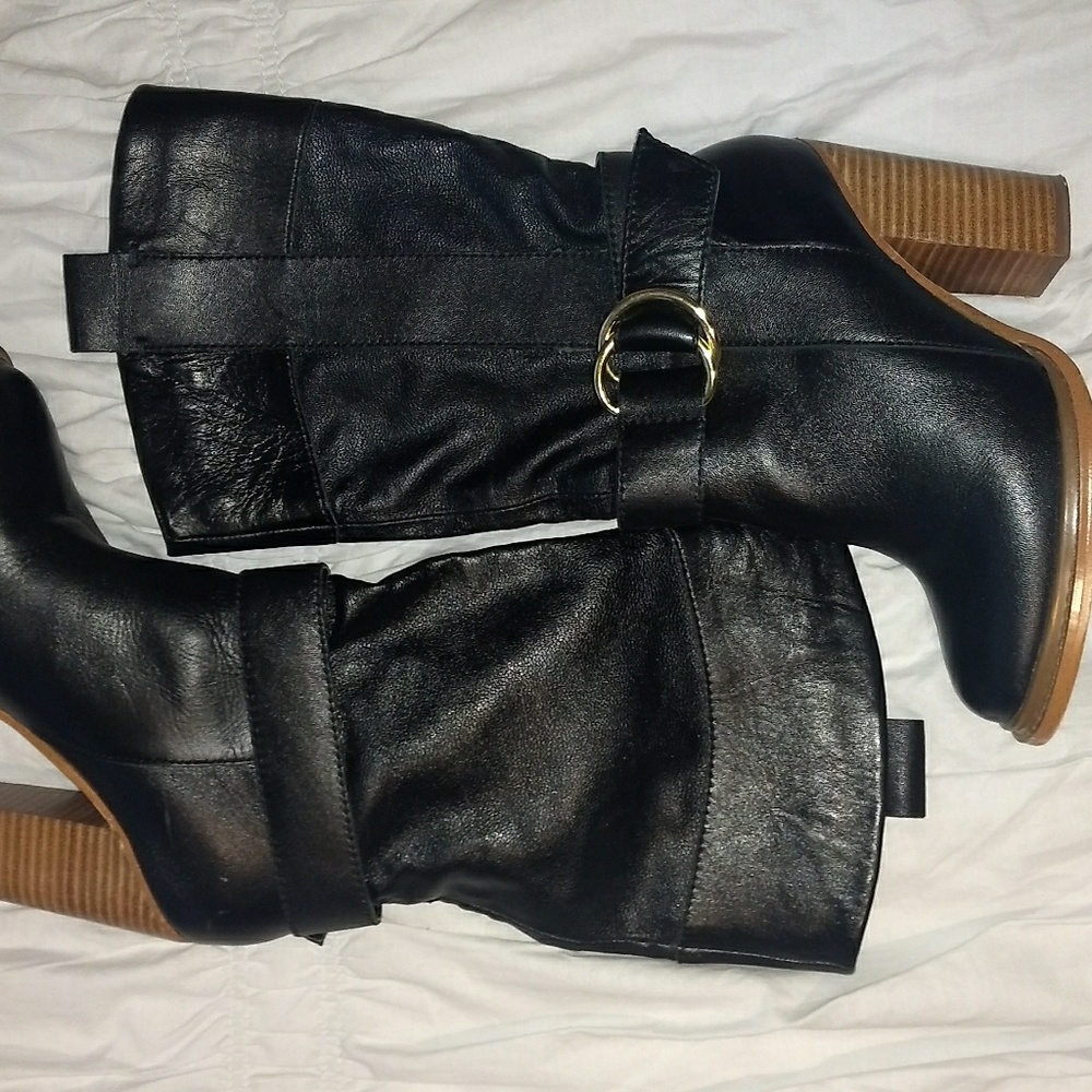 Colin Stuart Black Leather boots